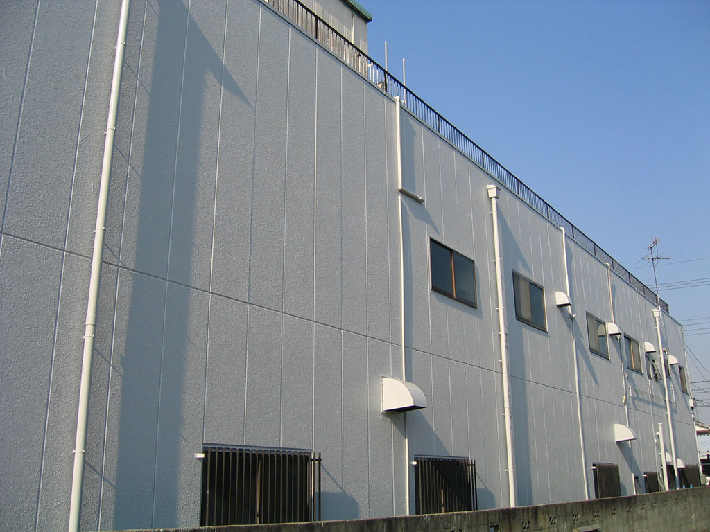 福島区ALC外壁塗装工事　塗装後