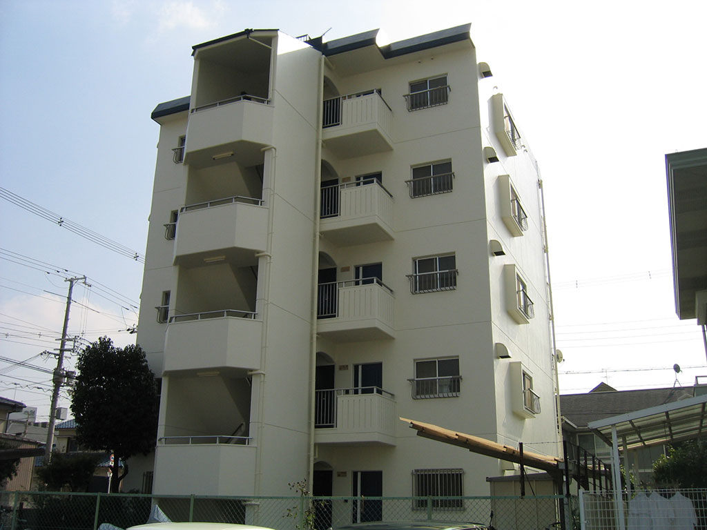 城東区マンション外壁塗装工事　施工後