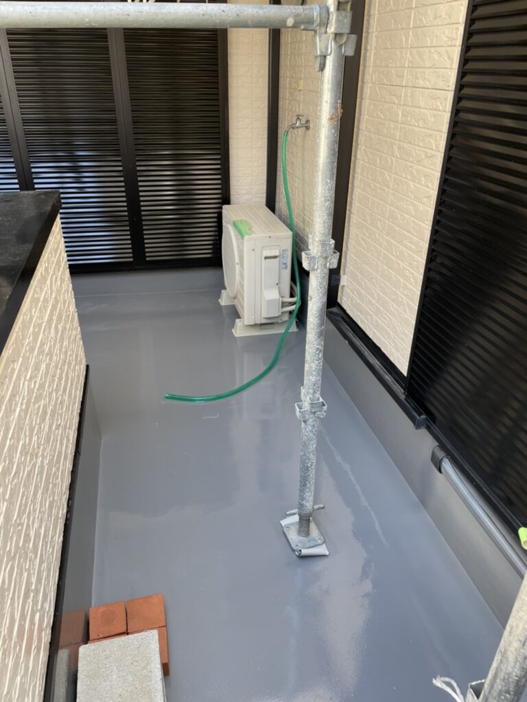 寝屋川市ヘーベルハウスバルコニーウレタン防水施工工事