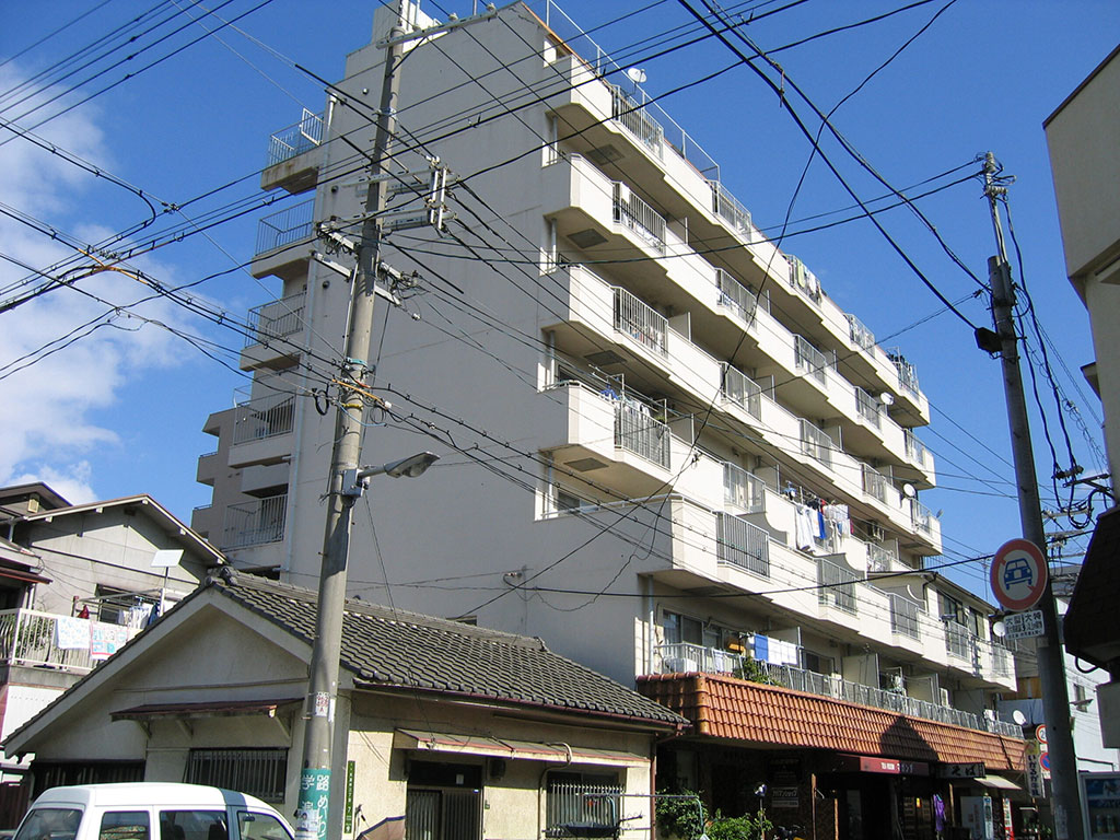 大阪市港区マンション塗装工事前