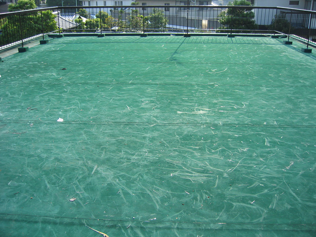 大正区FRP防水モスグリーン工事